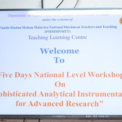 Teaching Learning Centre Five Days National Level Workshop